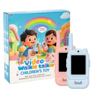 HD Video Walkie Talkie For Kids 2-Pack Rechargeable Two-Way Intercom with Camera