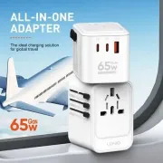 LDNIO Z6 Universal Travel Adapter Gan Charger 65 Watt