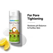 Mamaearth Vitamin C Face Toner with Witch Hazel for Pore Tightening and All Skin Types