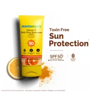 Mamaearth Vitamin C Daily Glow Sunscreen SPF 50 PA+++ for Tan Protection - In-Vivo tested