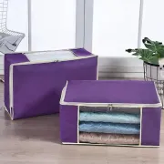 1 Pc Multicolor Thick Quilt Storage Bags Moisture Proof Clothes Organizer Box Zipper Sweater Bedding Container Bag