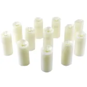 LED Plastic Swinging Flame Candle, 12-count