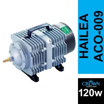 Hailea Aco-009 120W Air Compressor Air Pump 110L/Min For Aquariumpond Biofloc Fish Farming By Crown Aquatics