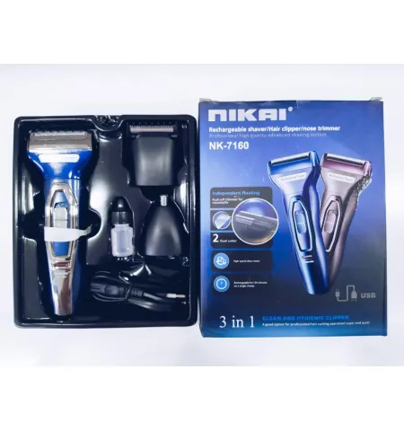 Gemei  Gm-585 Rechargeable Shaver & Trimmer Set