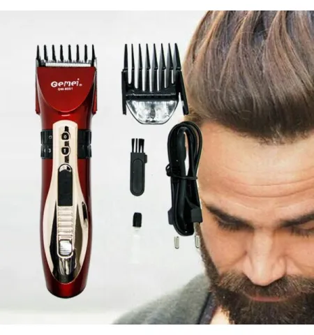 Gemei  Gm-6051 Rechargeable Hair & Bead Trimmer