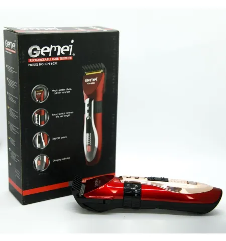 Gemei  Gm-6051 Rechargeable Hair & Bead Trimmer
