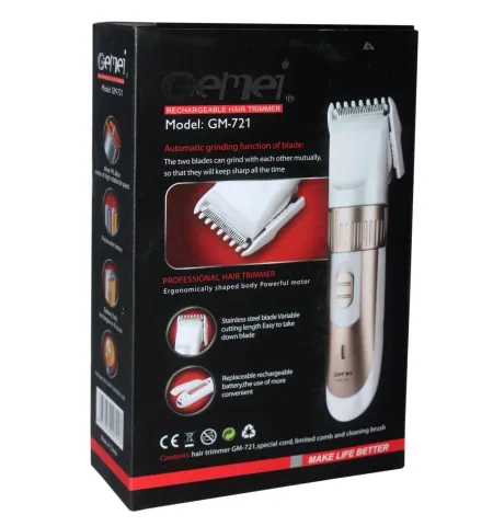 Gemei  Gm-721 Rechargeable Trimmer