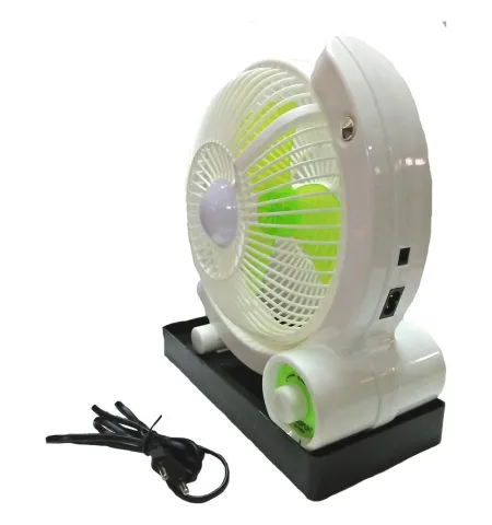 Portable Rechargeable Mini Fan With Led Light Hy-5880
