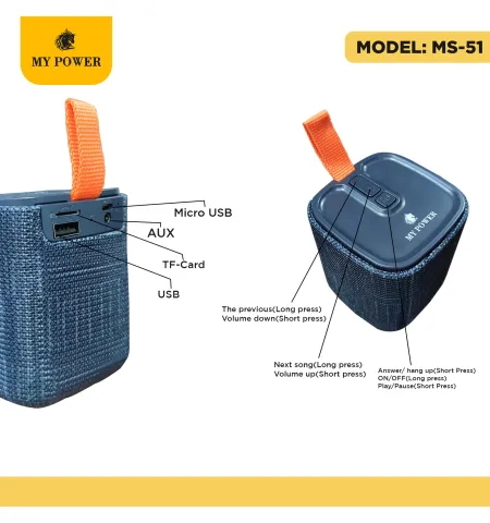 My Power Bt Speaker Ms-51