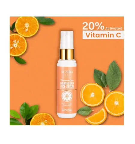 ALZIBA Cares Glowing Skin Face Serum With 20% Activated Vitamin C & Liquorice - 50ml