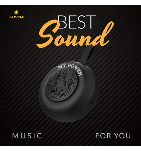 MyPower MS200 Portable Bluetooth speaker, Waterproof Speaker, High Sound Quality, Small size Black Color Speaker MS200