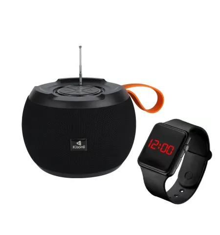 Kisonli G5 High End Wireless BT Speaker(Trendy Sporty Watch Free)