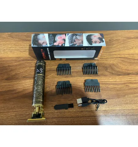 Vintage T9 Trimmer Digital Professional Pro Rechargeable Hair Clippers