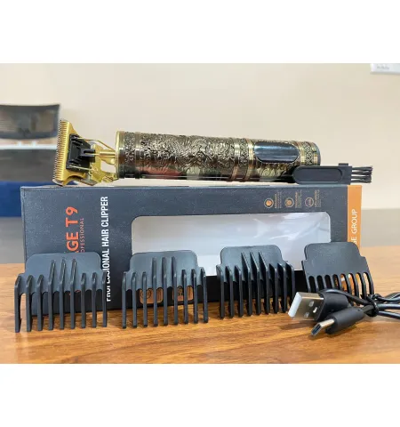 Vintage T9 Trimmer Digital Professional Pro Rechargeable Hair Clippers