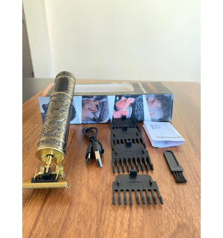 Vintage T9 Trimmer Digital Professional Pro Rechargeable Hair Clippers