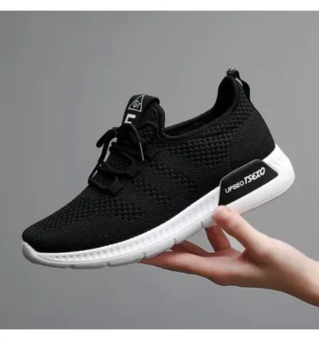 Breathable Mesh Sneakers Lace-Up Thick Sole Running Shoes For Women - Fashion | Women's Footwear | Sneakers For Women | Shoes For Women |