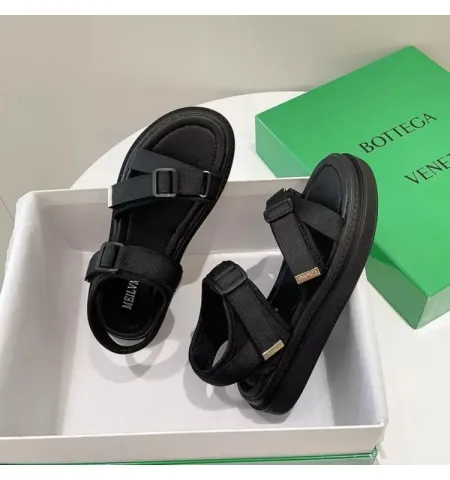New Summer Heel Platform Women Sandals Fashion Letters Hook & Loop Mesh - Fashion | Women's Footwear |