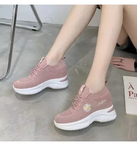 Luxurious Newborn Breathable Popular Platform Sneakers For Women's - 1FAB