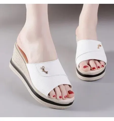 Fashion Flip Flops 7cm Women Shoes Slippers Platform Summer Shoes Open Toe Wedges Sandals
