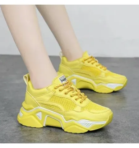 Fabulous Women Spring Autumn Leather Walking Shoes Breathable Lace Up Fashion Shoes ( Genuine ) - Fashion |