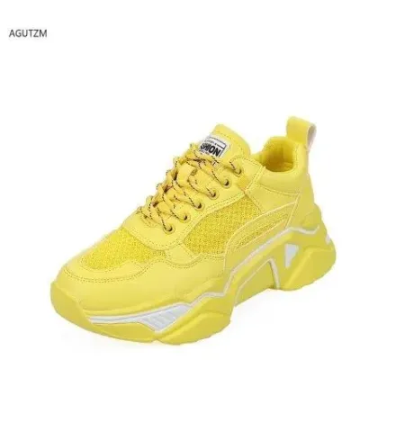 Fabulous Women Spring Autumn Leather Walking Shoes Breathable Lace Up Fashion Shoes ( Genuine ) - Fashion |