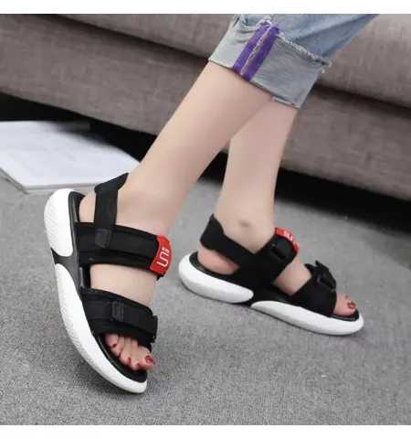 New Summer Heel Platform Women Sandals Fashion Hook & Loop Mesh - Fashion | Women's Footwear | Sandals For Women | Shoes For Women |