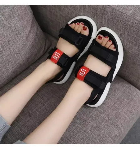 New Summer Heel Platform Women Sandals Fashion Hook & Loop Mesh - Fashion | Women's Footwear | Sandals For Women | Shoes For Women |