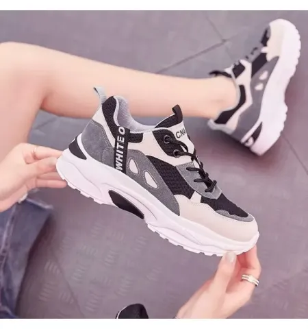 Breathable Lace-Up Casual Sneakers For Women ( 861-1 ) - Fashion | Women's Footwear | Sneakers For Women |