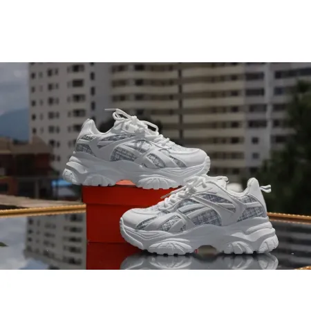Fashion Spring New Designer High Order White Shoes Women's Platform Casual Sneakers