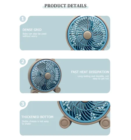 Cartoon Fan Student Mini Mute Children's Desk Fan Fashion Boutique Series Cartoon Fan