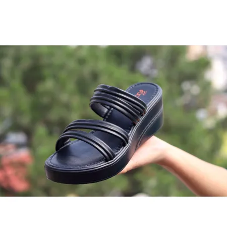New Fashion Casual Wedge Heel Ladies Luxury 2024 Soft PU Sandals