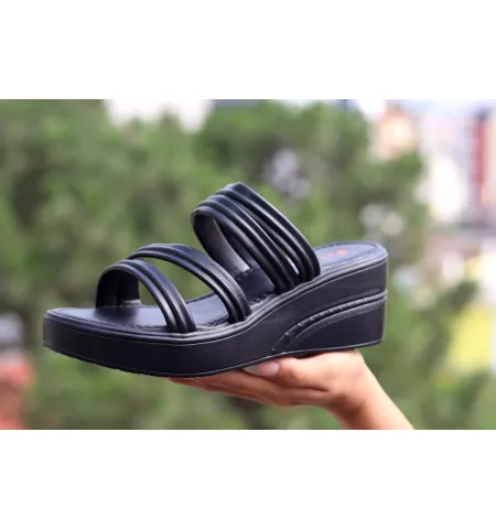 New Fashion Casual Wedge Heel Ladies Luxury 2024 Soft PU Sandals