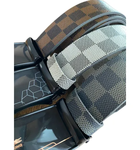 Stylish Trending Men's Genuine PU  Leather Automatic buckle belt ( Free pair of arm sleeves)