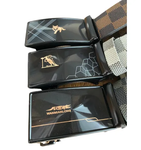 Stylish Trending Men's Genuine PU  Leather Automatic buckle belt ( Free pair of arm sleeves)