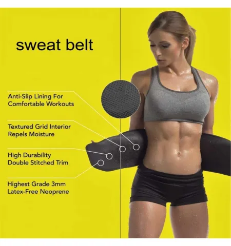 Sweet Sweat Body Slimming Unisex Belt|Unisex premium quality double layer hot shaper belt
