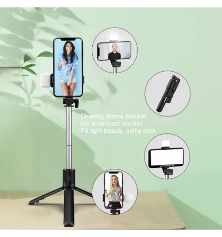 R1S Adjustable 3 In 1 Multifunctional Selfie Stick / Tripod