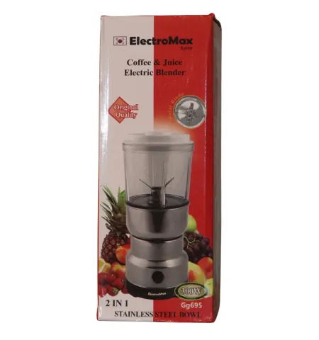 Electromax Stainless Steel 2 In 1 Multipurpose Portable Mini Mixer Grinder
