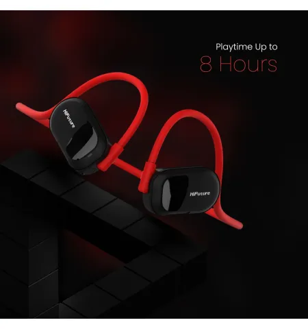 HiFuture Future Mate Headphones | Air Conduction Open-Ear | IPX5 Water Resistant | 8 Hours Playtime | 4 Mic ENC Calling Function