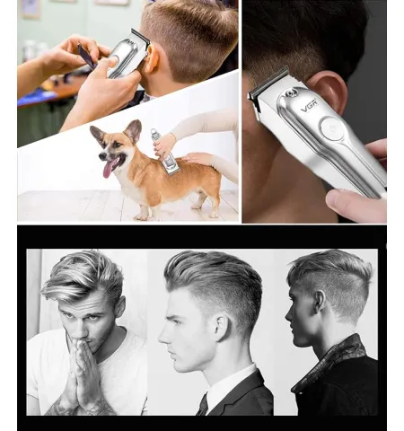 Rechargeable  VGR 071 Hair Clipper Beard Trimmer Kit for Men Cordless Hair Mustache Trimmer Hair Cutting Groomer Kit with Type C Charging Port