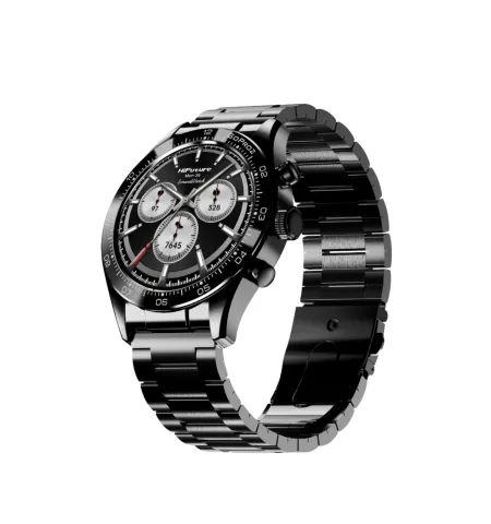 HiFuture Go-Pro2 Smartwatch | 1.32" Amoled Display | 1 ATM Water Resistance | Wireless Calling | 10 Days Battery Backup | Stainless Steel | Dual Core CPU | AI Enhanced Health Monitoring | Powered By Syntra AI