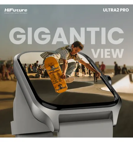 HiFuture Ultra2 Pro Smart Watch | 1.78 inch Amoled Display | IP68 Water Resistant | Wireless Calling | Multiple Sports Mode