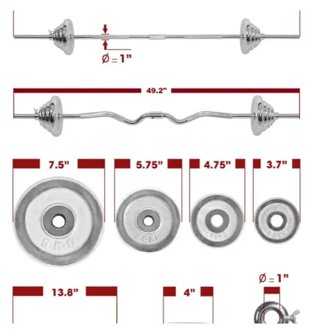 York 55Kg Adjustable Dumbbell Set