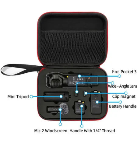 Hard Carrying Case For Pocket 3 Shock-Proof Travel Protective Storage Bag Action Camera Accessories For DJI Osmo Pocket 3