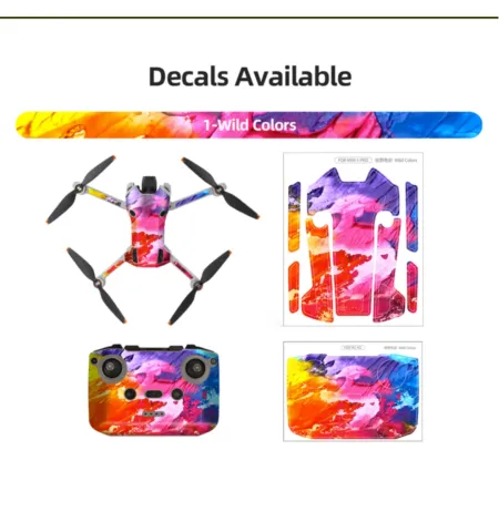 Drone Body Stickers For Mini 4 Pro For DJI RC N2