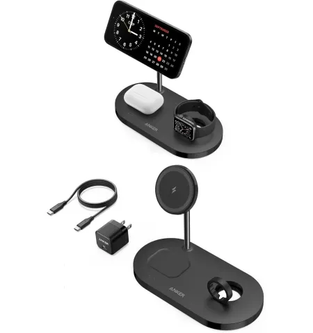 Anker 533 Magnetic Wireless Charger 3 in 1 stand