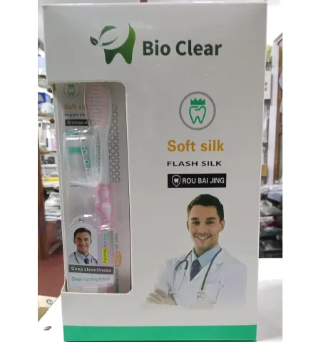 Bio Clear Soft Silk Deep Cleaning Toothbrush Set