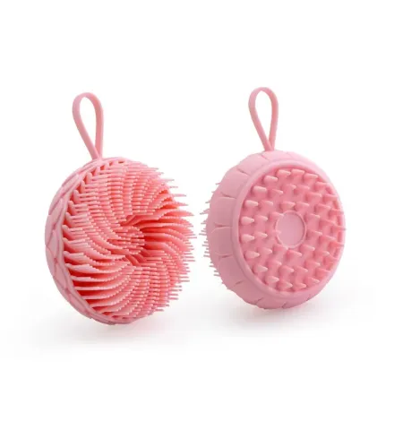 Silicone Scalp & Body Massage Shampoo Brush (Dual-Sided)