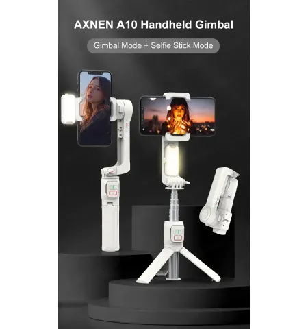 A10 Pro 3-in-1 Smartphone Gimbal Selfie Stick