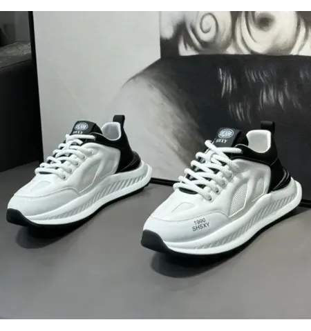 Hot Selling Men's Sneakers High Quality Casual Sports Shoes with Breathable Mesh Lining Rubber Sole