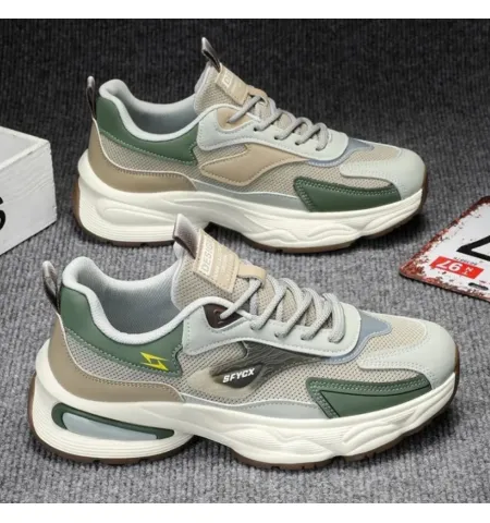 Men's Breathable Sports Shoes Custom Mesh Lining Outdoor Sports Fashion Walking Casual Shoes.